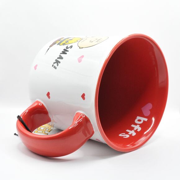 Peanuts Valentine's Day Mug, Snoopy and Charlie Brown, 20oz Ceramic Coffee Cup - Picture 9 of 10